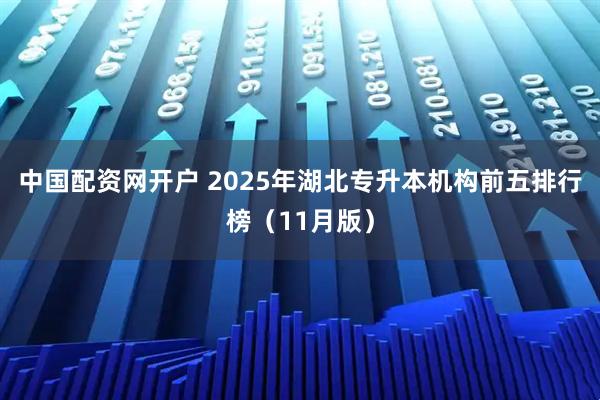 中国配资网开户 2025年湖北专升本机构前五排行榜(11月版)